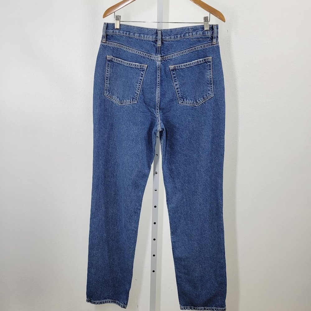 FREE PEOPLE/ WTF lasso straight distressed jeans Sz 31 NEW - Picture 8 of 10